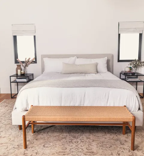 clean bedroom